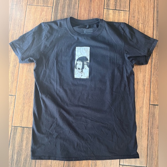 Junji Ito Slug Girl T-Shirt, Black - Picture 2 of 5